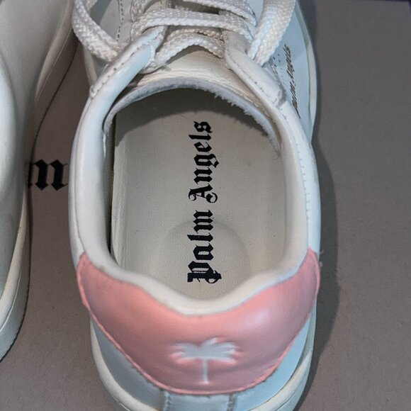 Palm Angels "Palm 1" Sneakers in White/Pink EU size 26 US Kids' size 9 - Picture 6 of 8
